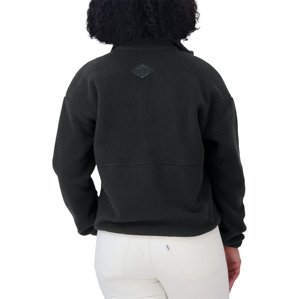 Vegas Golden Knights WEAR by Erin Andrews Women's Polar Fleece Half-Zip Jacket - Black Jackets