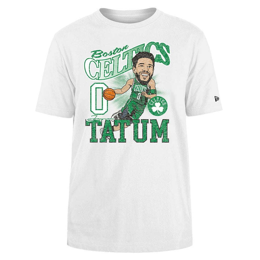 Jayson Tatum Boston Celtics Caricature Player T-Shirt - White discount