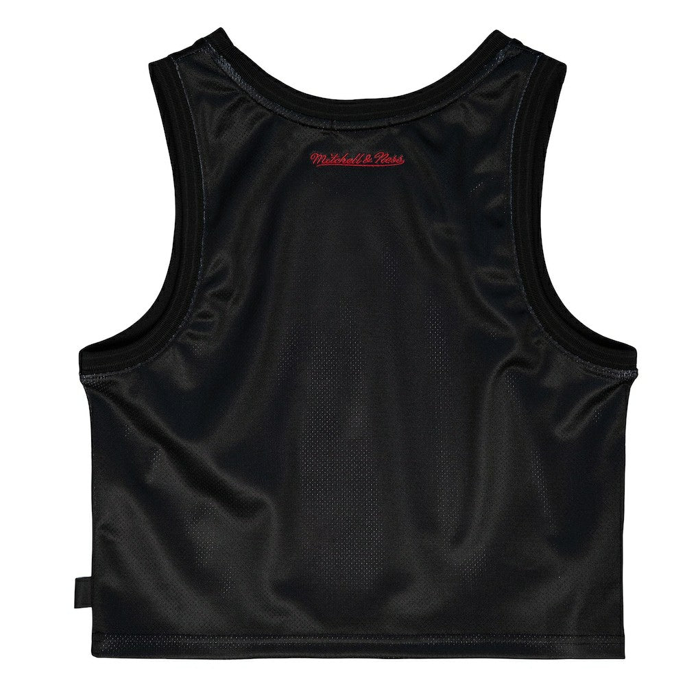 Chicago Bulls Women's Hardwood Classics Big Face 4.0 Cropped Tank Top sale - Black cheap