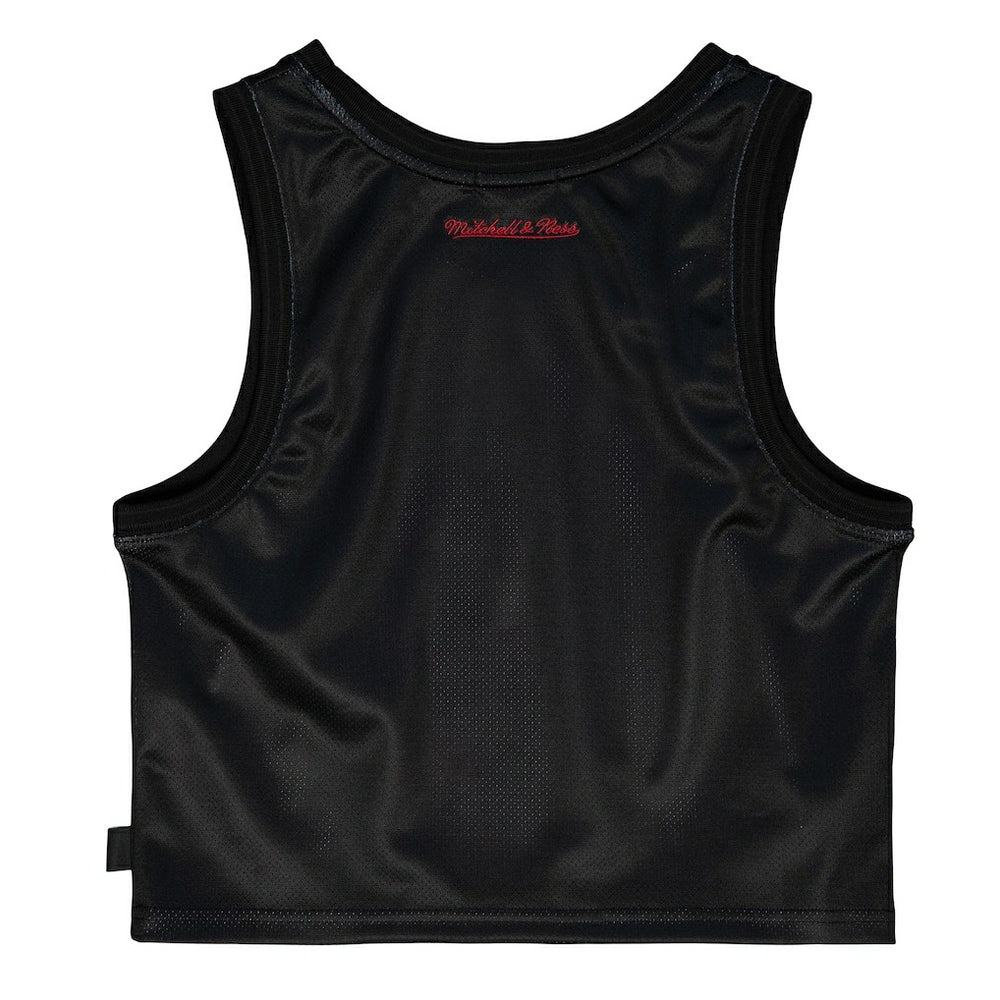 Chicago Bulls Women's Hardwood Classics Big Face 4.0 Cropped Tank Top sale - Black cheap