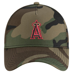 Los Angeles Angels Woodland Team Pop 9FORTY A-Frame Adjustable Hat Camo