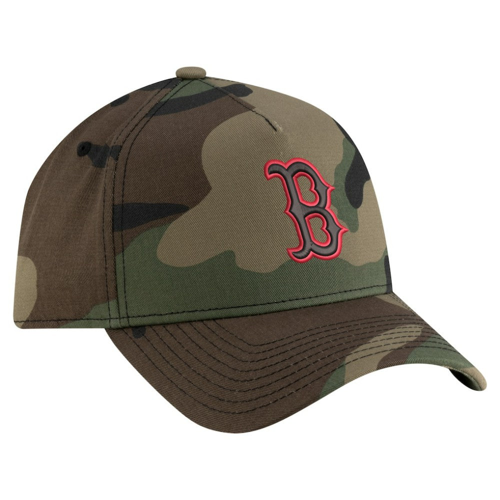 Boston Red Sox Woodland Team Pop 9FORTY A-Frame Adjustable Hat Camo