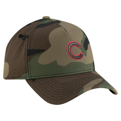 Chicago Cubs Woodland Team Pop 9FORTY A-Frame Adjustable Hat Camo