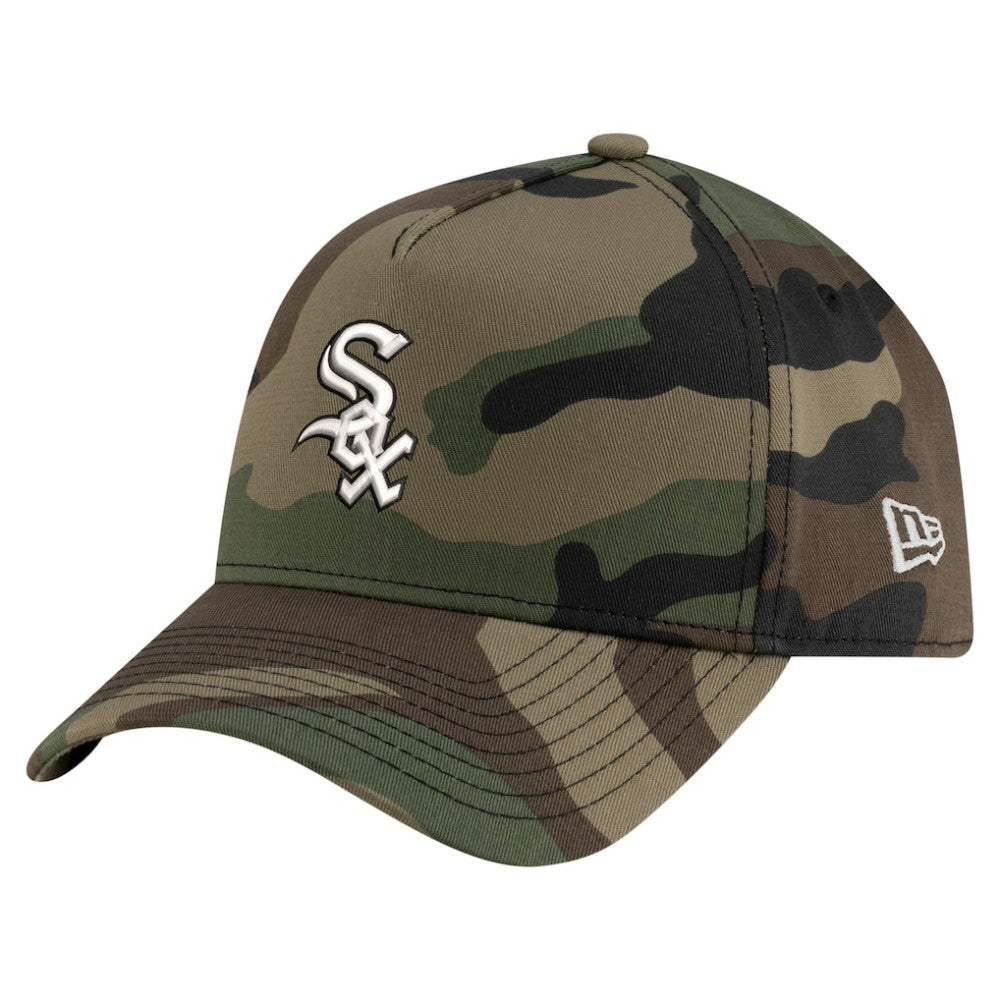 Chicago White Sox Woodland Team Pop 9FORTY A-Frame Adjustable Hat Camo