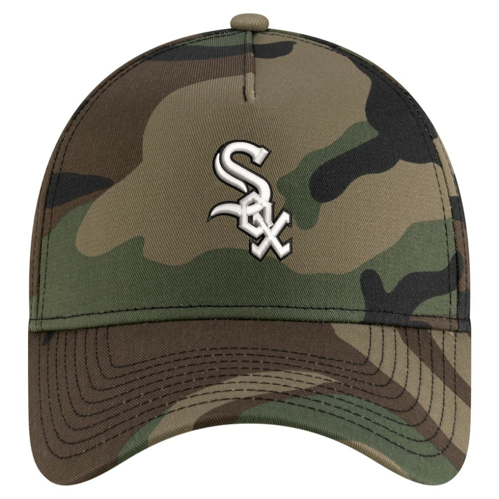 Chicago White Sox Woodland Team Pop 9FORTY A-Frame Adjustable Hat Camo