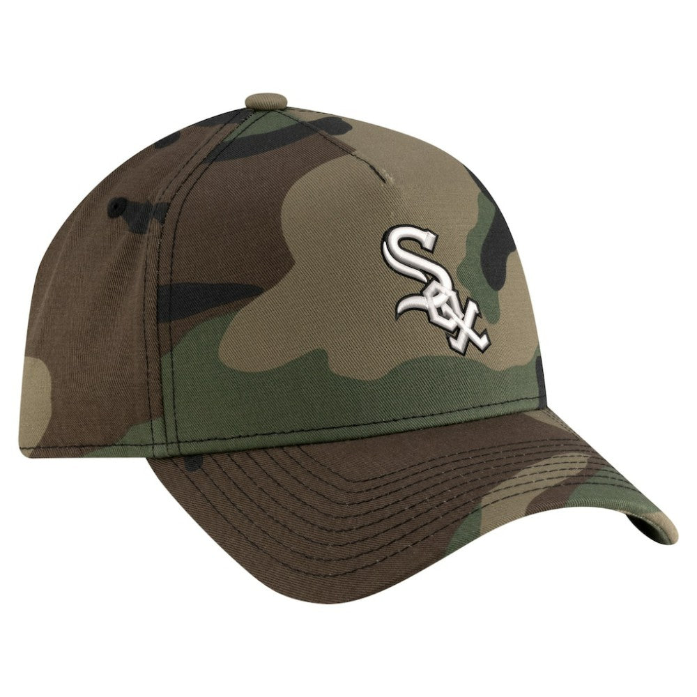 Chicago White Sox Woodland Team Pop 9FORTY A-Frame Adjustable Hat Camo