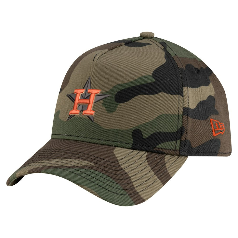Houston Astros Woodland Team Pop 9FORTY A-Frame Adjustable Hat Camo