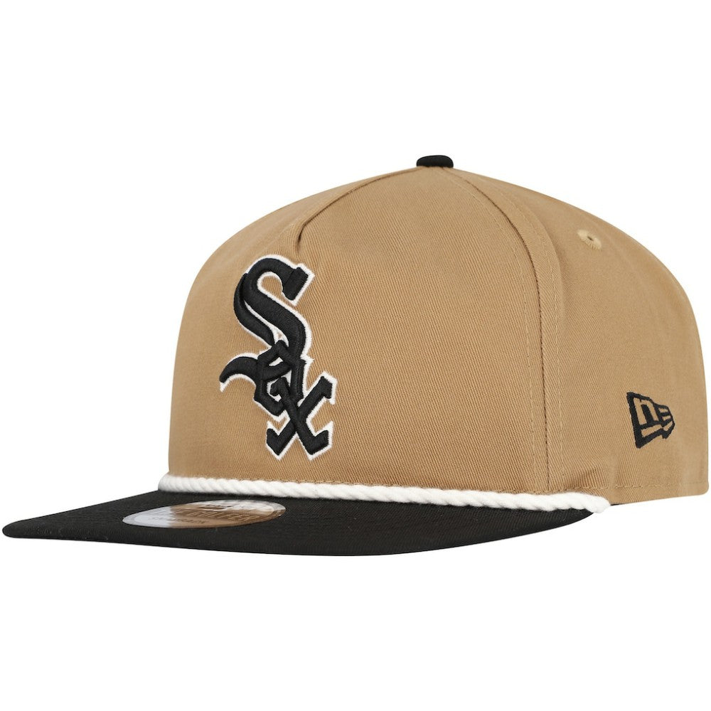 Chicago White Sox Golfer Snapback Hat Khaki/Black