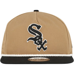 Chicago White Sox Golfer Snapback Hat Khaki/Black