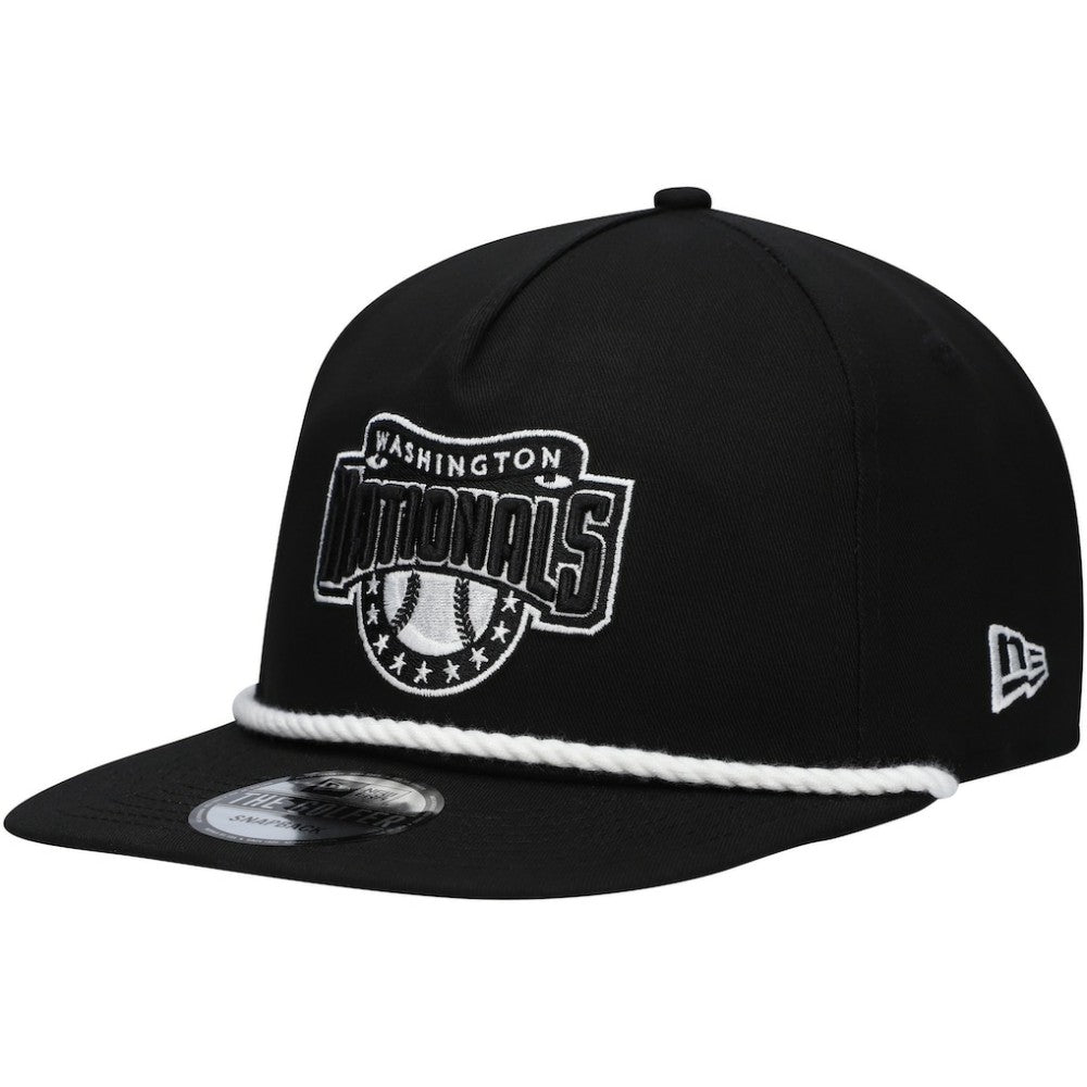 Washington Nationals Golfer Snapback Hat Black