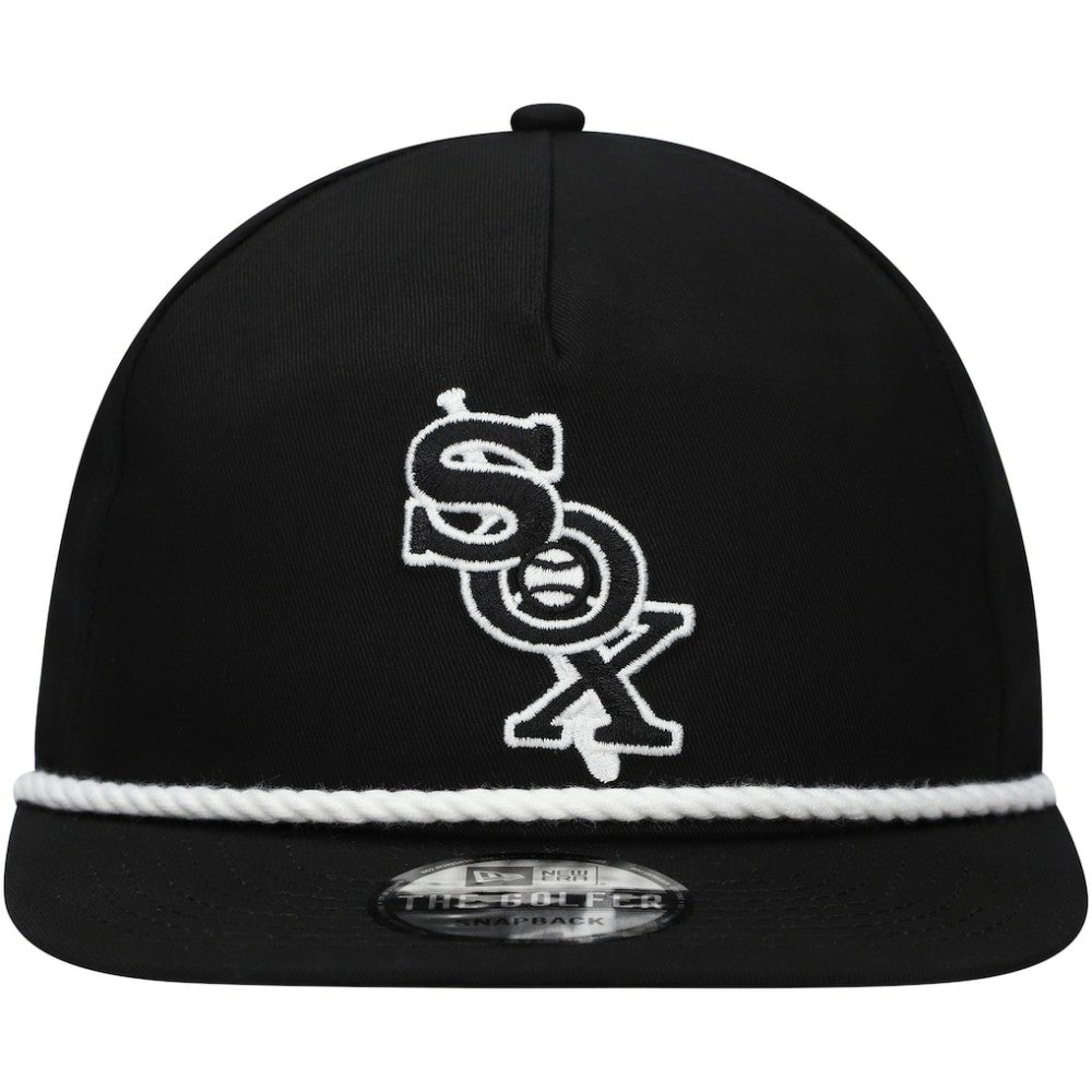 Chicago White Sox Golfer Snapback Hat Black