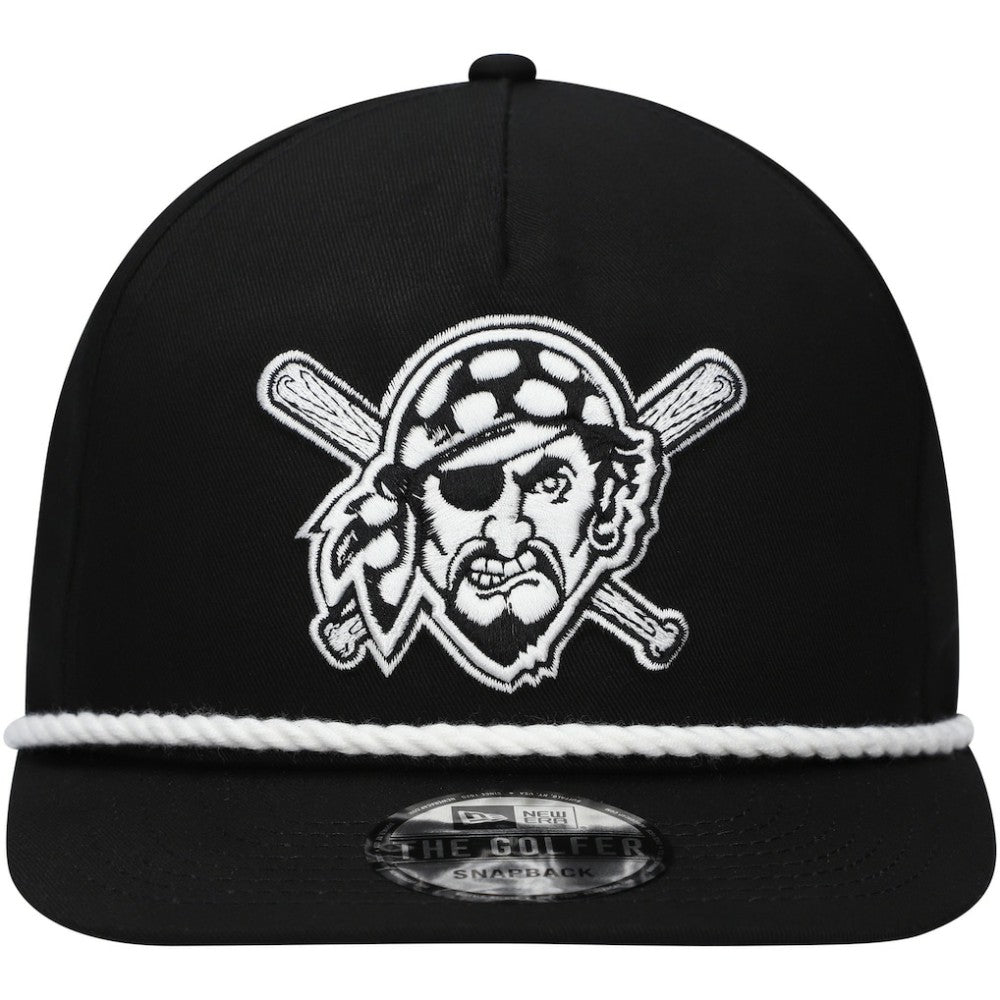 Pittsburgh Pirates Golfer Snapback Hat Black