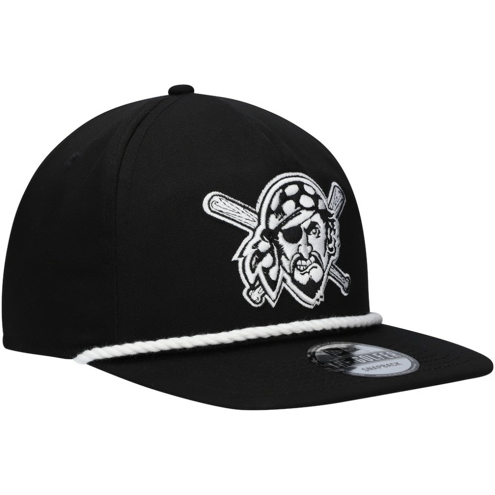 Pittsburgh Pirates Golfer Snapback Hat Black