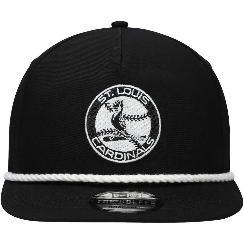 St. Louis Cardinals Golfer Snapback Hat Black