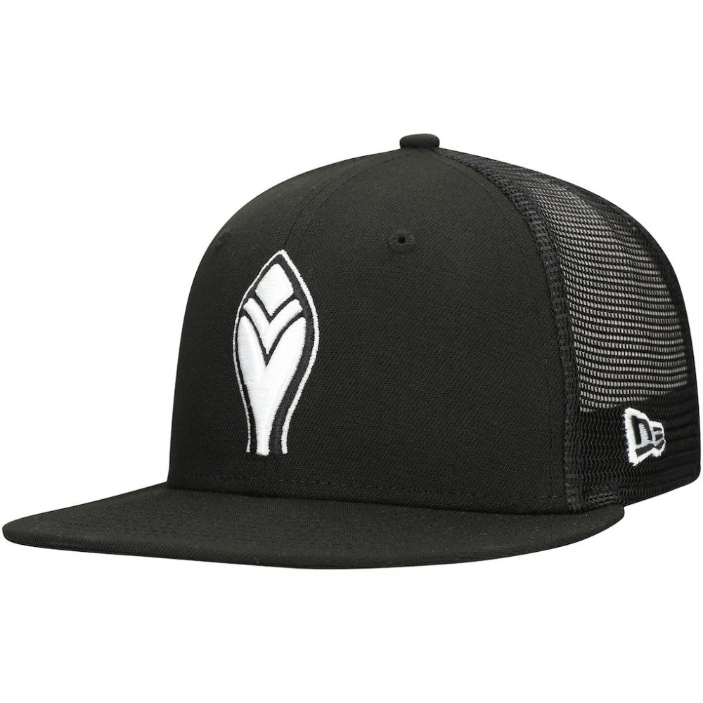 Atlanta Braves 59FIFTY Trucker Fitted Hat Black