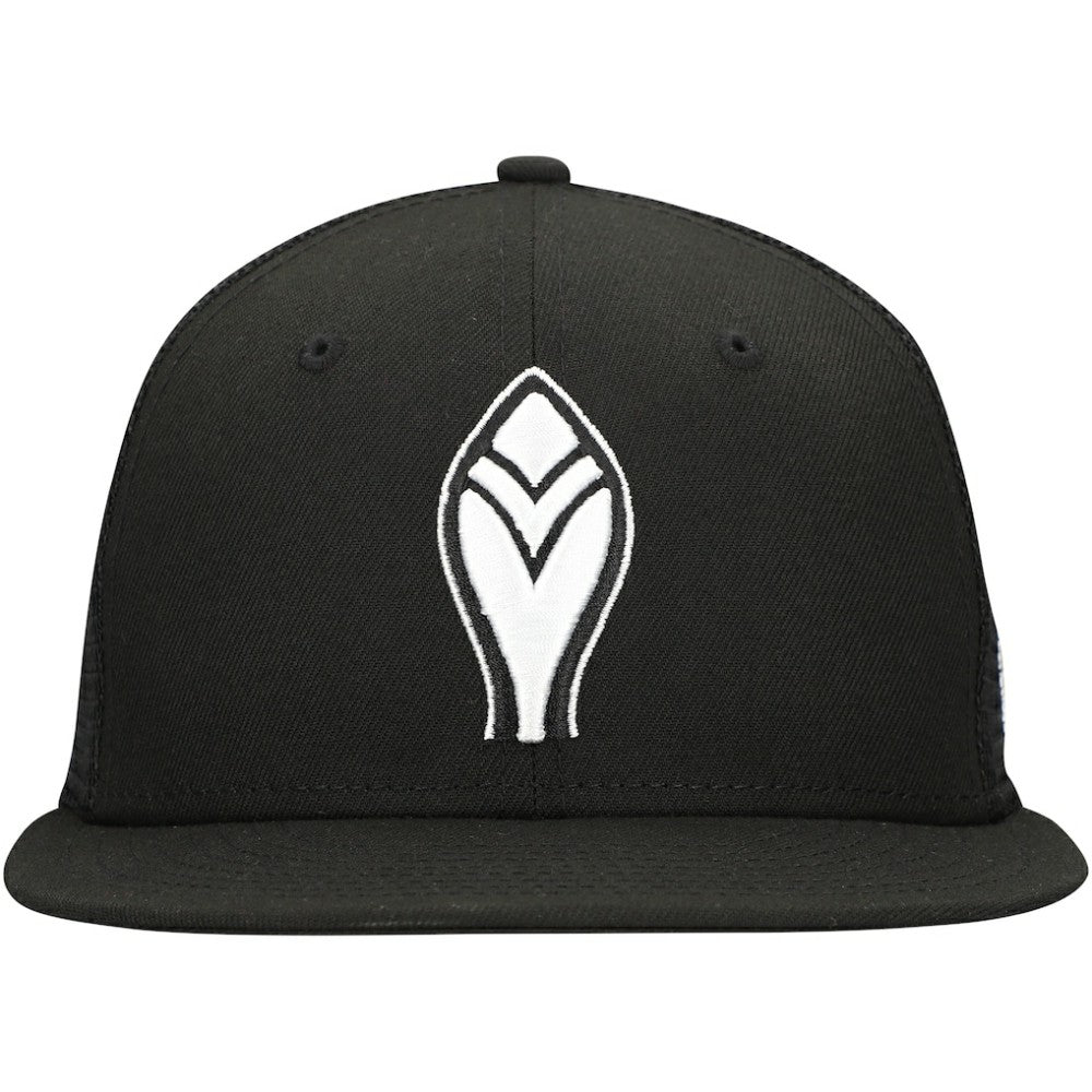 Atlanta Braves 59FIFTY Trucker Fitted Hat Black