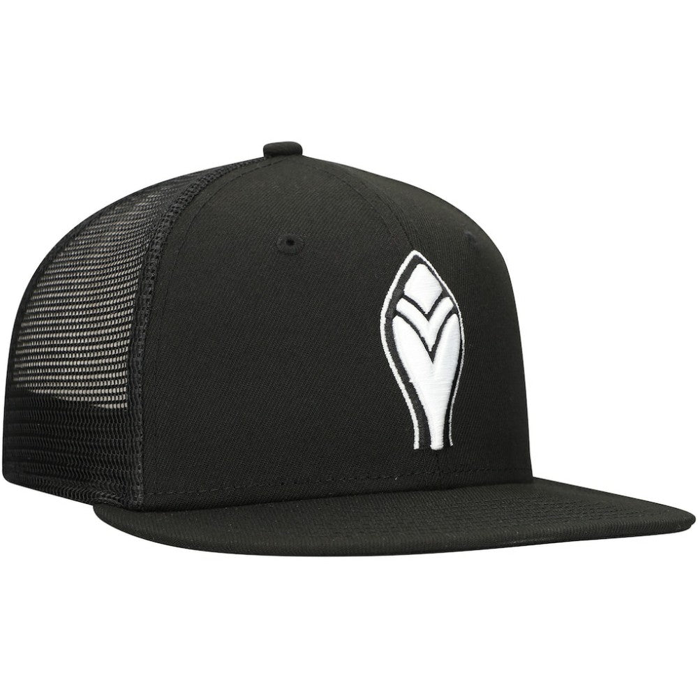 Atlanta Braves 59FIFTY Trucker Fitted Hat Black