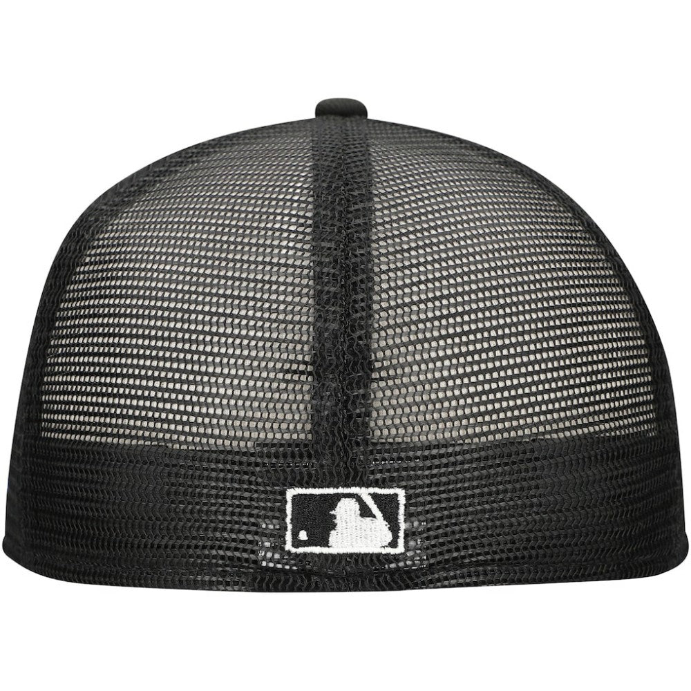Atlanta Braves 59FIFTY Trucker Fitted Hat Black