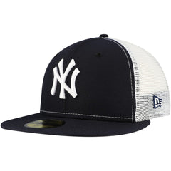 New York Yankees Team Color 59FIFTY Trucker Fitted Hat Navy