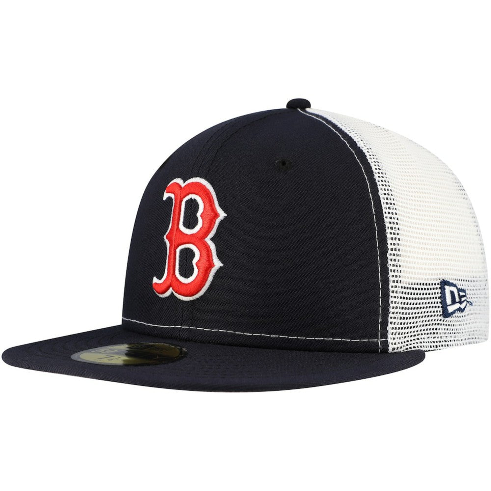 Boston Red Sox Team Color 59FIFTY Trucker Fitted Hat Navy