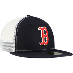 Boston Red Sox Team Color 59FIFTY Trucker Fitted Hat Navy