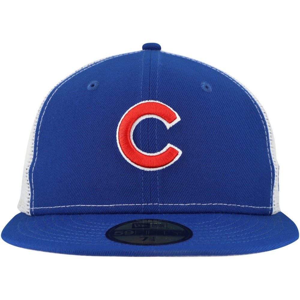 Chicago Cubs Team Color 59FIFTY Trucker Fitted Hat Royal