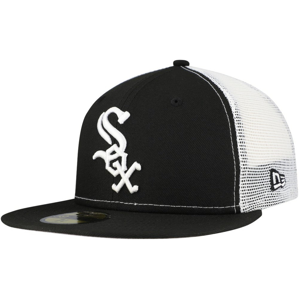 Chicago White Sox Team Color 59FIFTY Trucker Fitted Hat Black