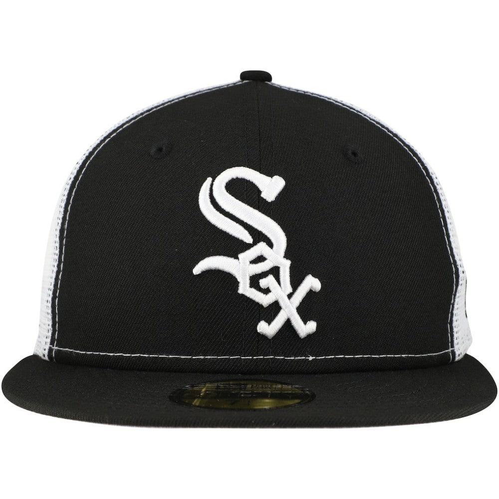 Chicago White Sox Team Color 59FIFTY Trucker Fitted Hat Black