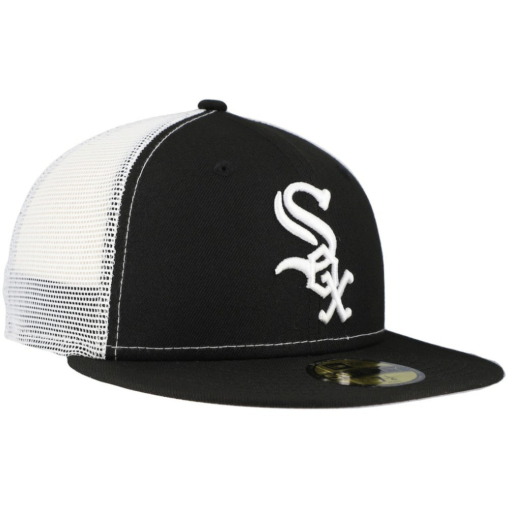 Chicago White Sox Team Color 59FIFTY Trucker Fitted Hat Black