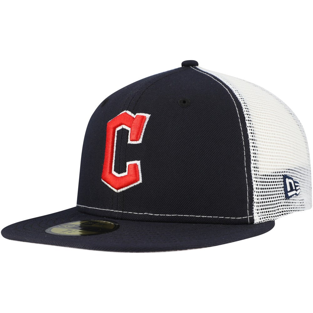 Cleveland Guardians Team Color 59FIFTY Trucker Fitted Hat Navy