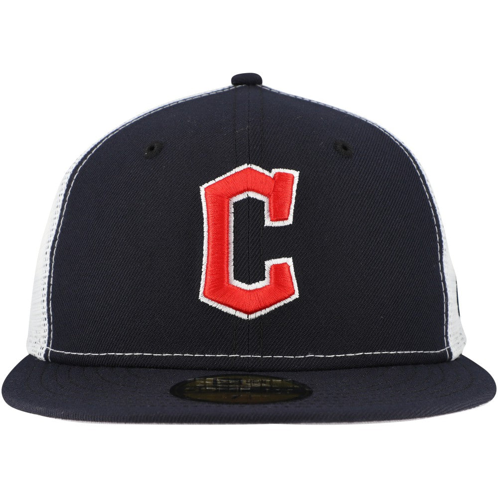 Cleveland Guardians Team Color 59FIFTY Trucker Fitted Hat Navy