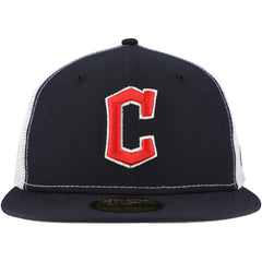 Cleveland Guardians Team Color 59FIFTY Trucker Fitted Hat Navy