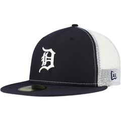 Detroit Tigers Team Color 59FIFTY Trucker Fitted Hat Navy
