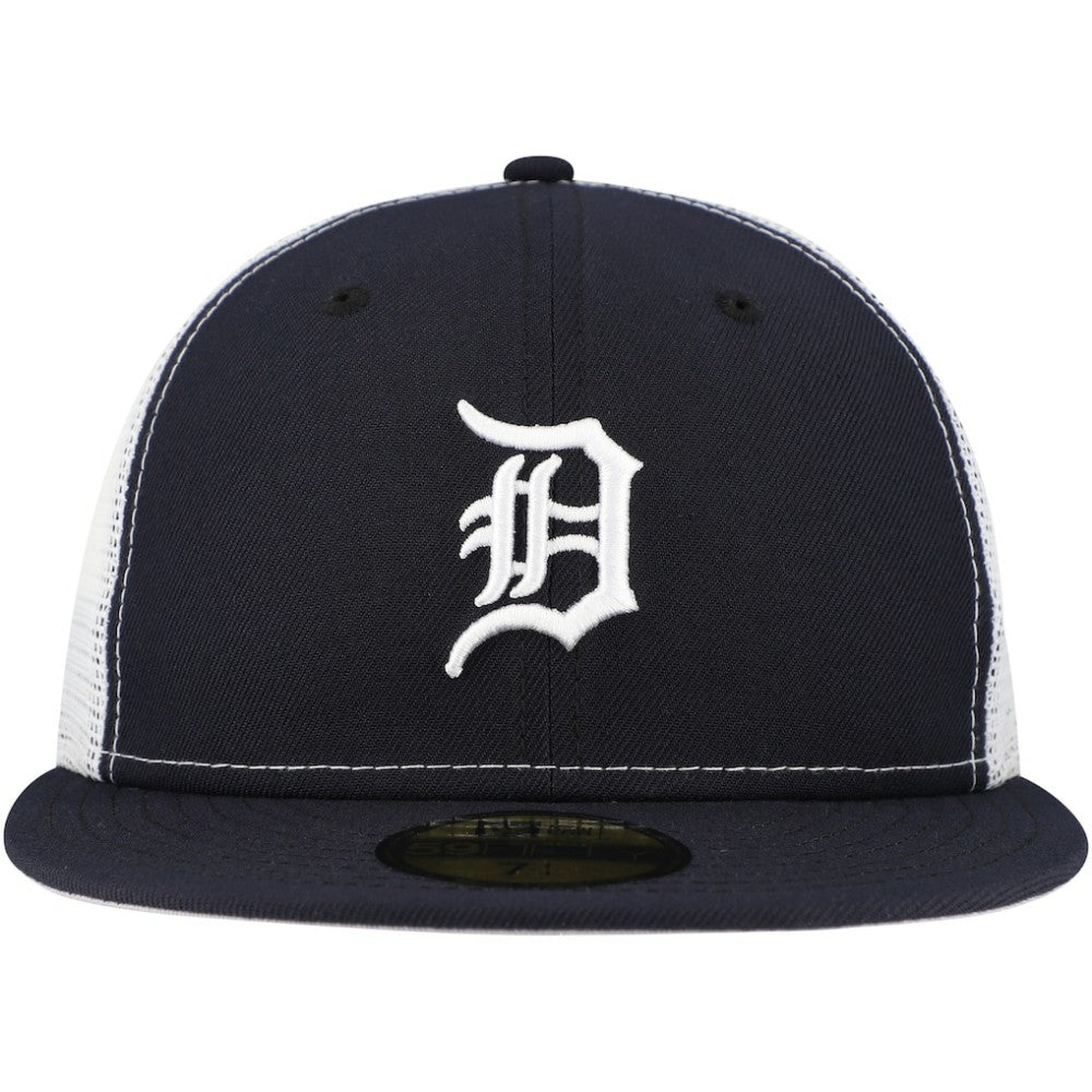 Detroit Tigers Team Color 59FIFTY Trucker Fitted Hat Navy