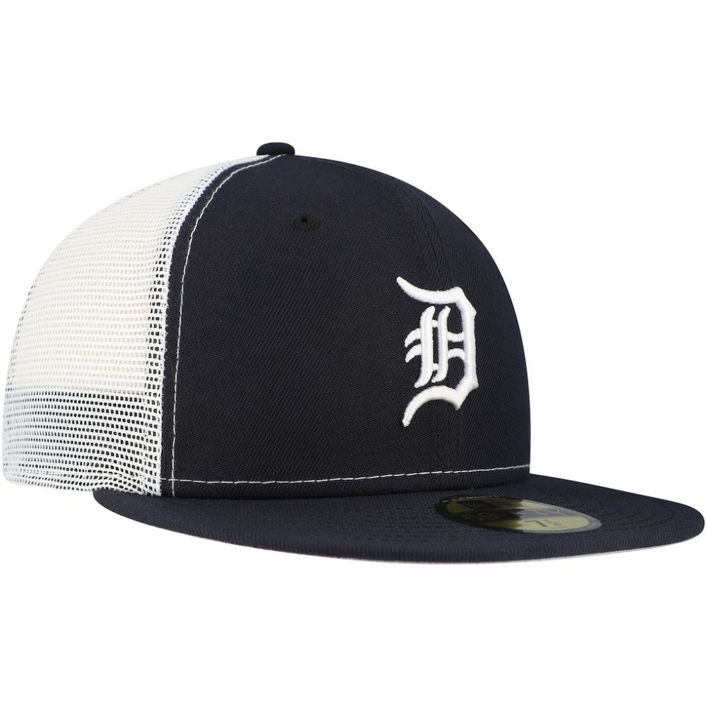 Detroit Tigers Team Color 59FIFTY Trucker Fitted Hat Navy