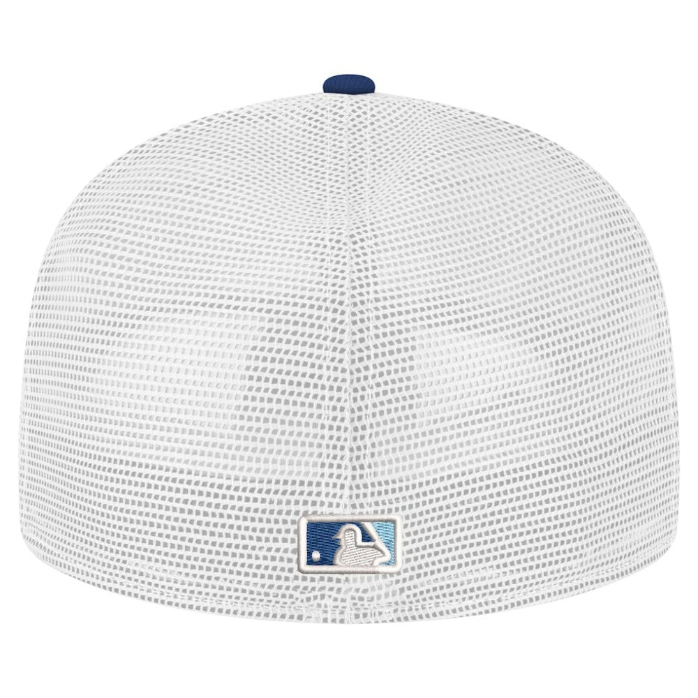 Tampa Bay Rays Team Color 59FIFTY Trucker Fitted Hat Navy