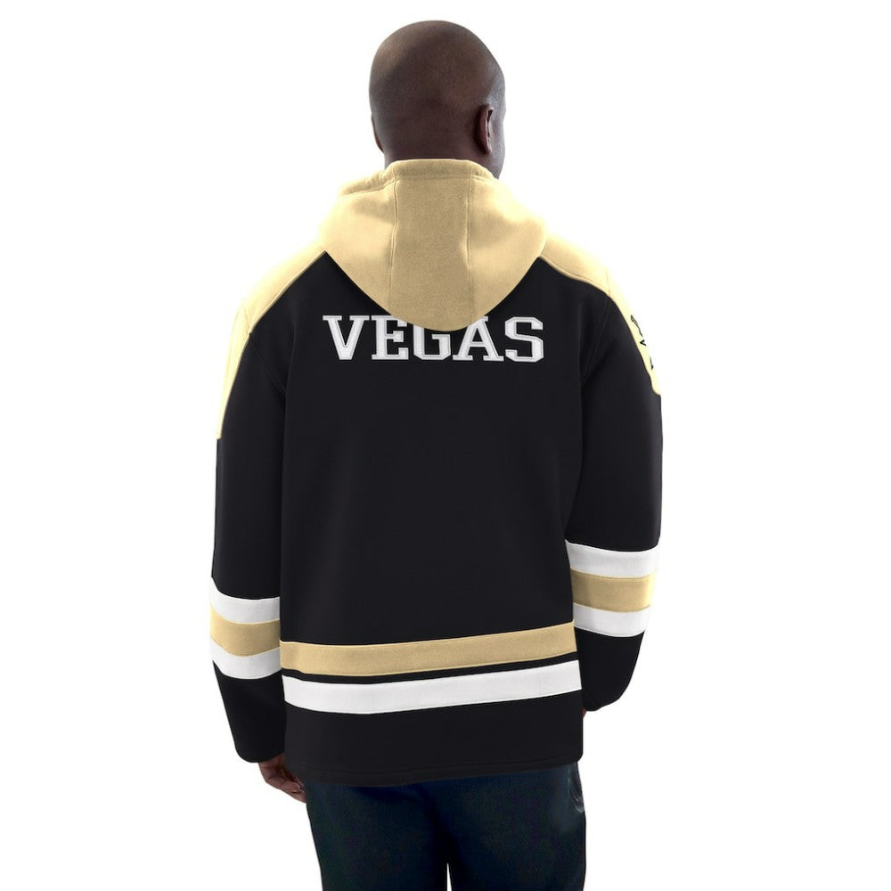 Vegas Golden Knights Starter Hockey Pullover Hoodie - Black/Gold Hoodies