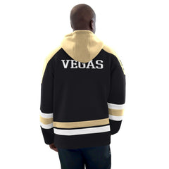 Vegas Golden Knights Starter Hockey Pullover Hoodie - Black/Gold Hoodies