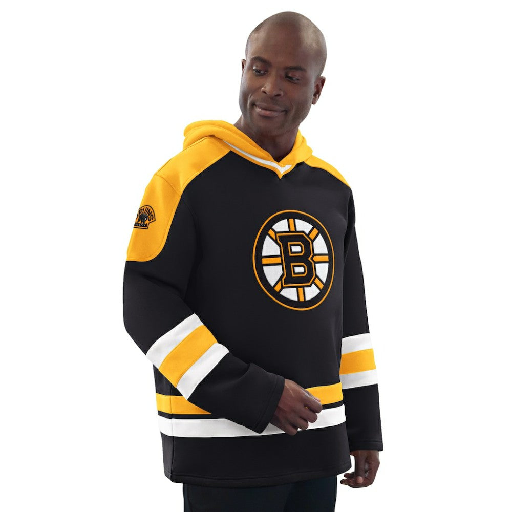 Boston Bruins Starter Hockey Pullover Hoodie - Black/Gold Hoodies