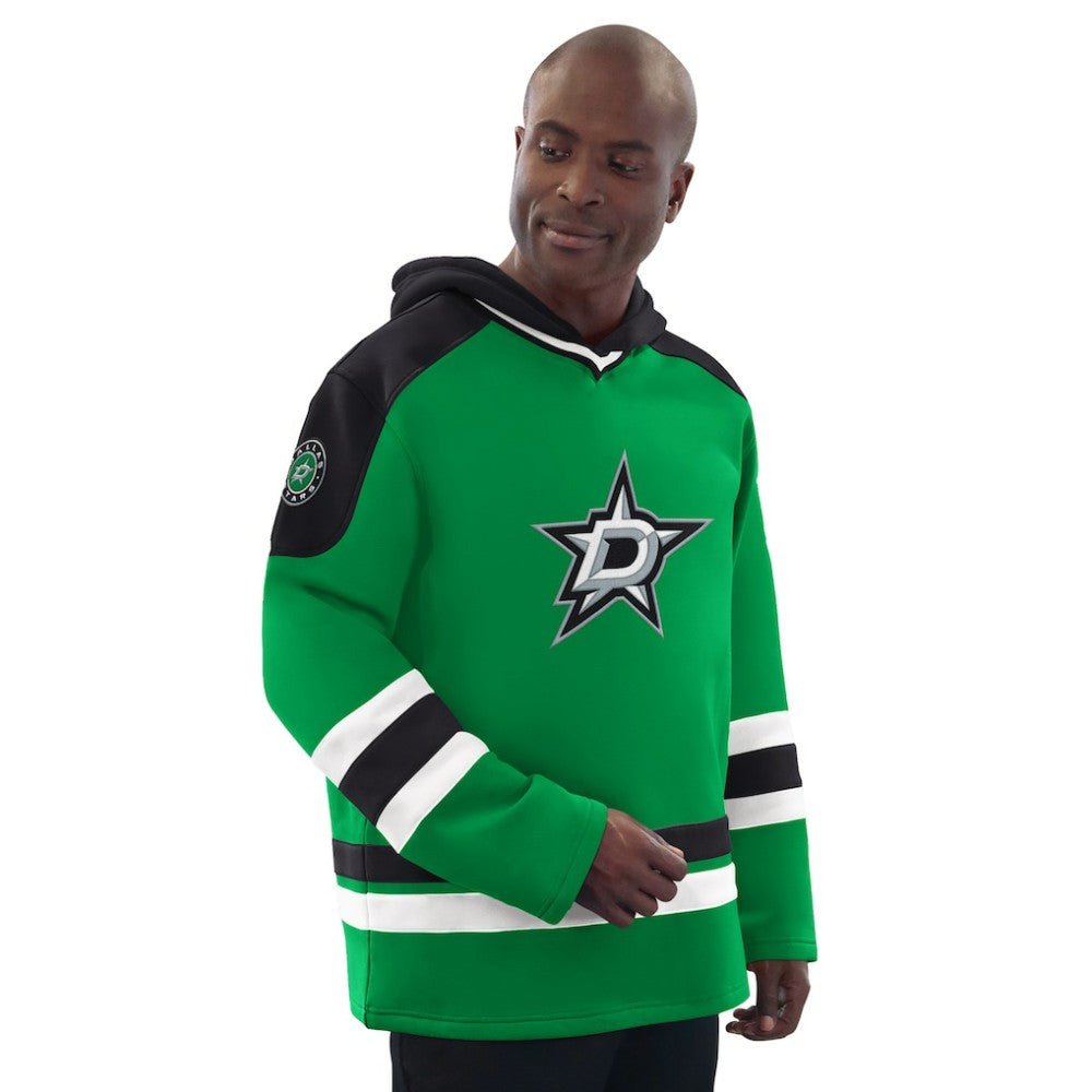Dallas Stars Starter Hockey Pullover Hoodie - Kelly Green/Black Hoodies