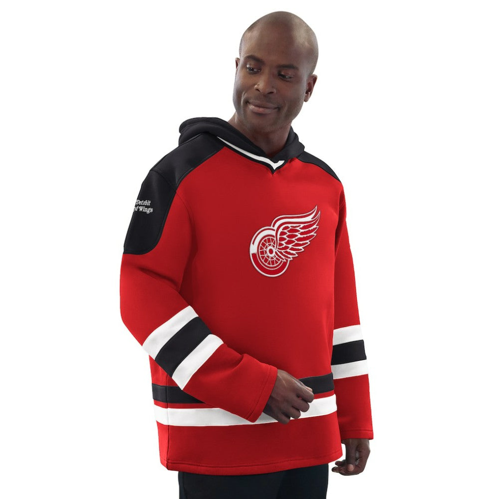Detroit Red Wings Starter Hockey Pullover Hoodie - Red/Black Hoodies