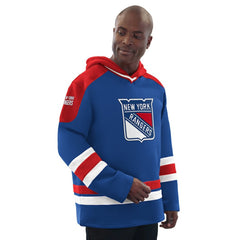 New York Rangers Starter Hockey Pullover Hoodie - Blue/Red Hoodies