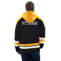Pittsburgh Penguins Starter Hockey Pullover Hoodie - Black/Gold Hoodies