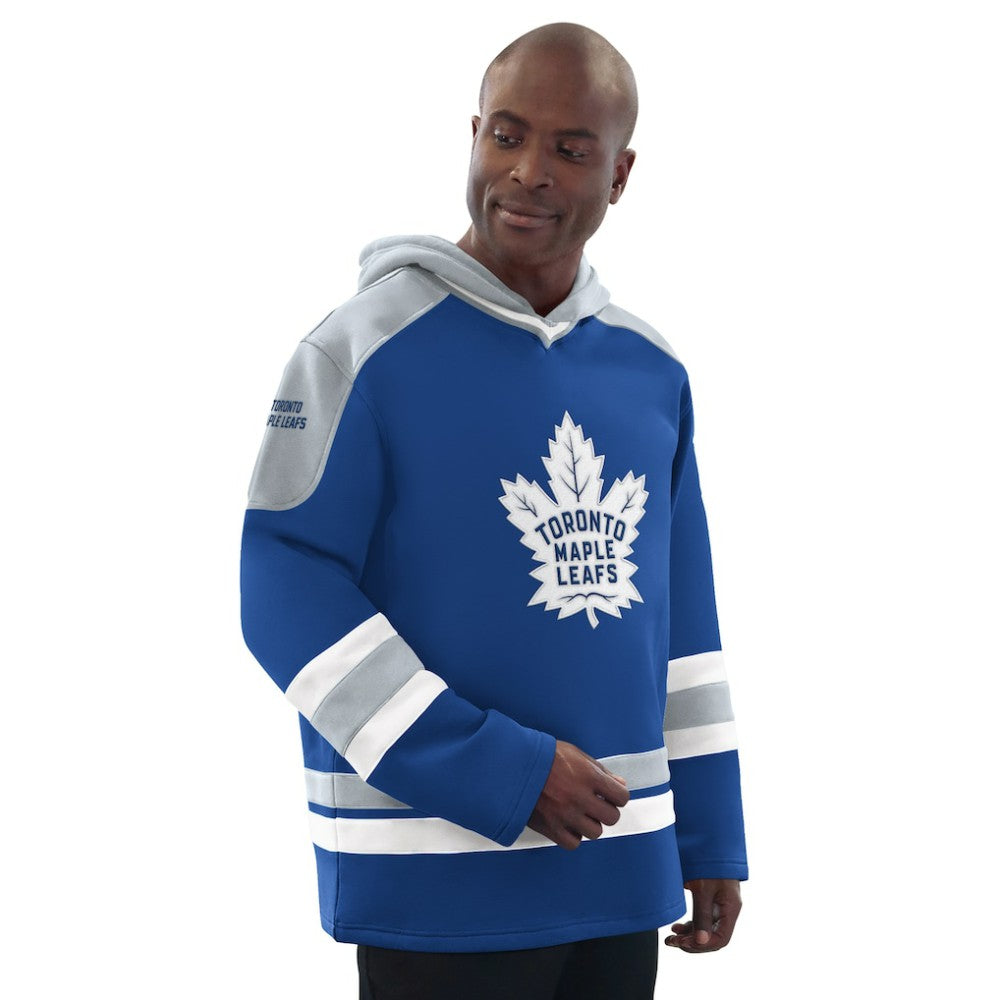 Toronto Maple Leafs Starter Hockey Pullover Hoodie - Blue/Gray Hoodies