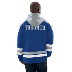 Toronto Maple Leafs Starter Hockey Pullover Hoodie - Blue/Gray Hoodies