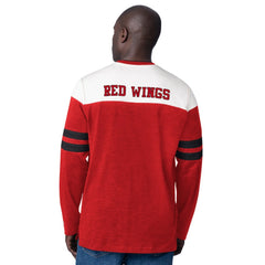 Detroit Red Wings Starter Blitz Durene Long Sleeve T-Shirt - Red T-shirts