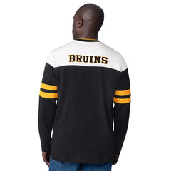 Boston Bruins Starter Blitz Durene Long Sleeve T-Shirt - Black T-shirts