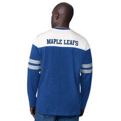 Toronto Maple Leafs Starter Blitz Durene Long Sleeve T-Shirt - Blue T-shirts