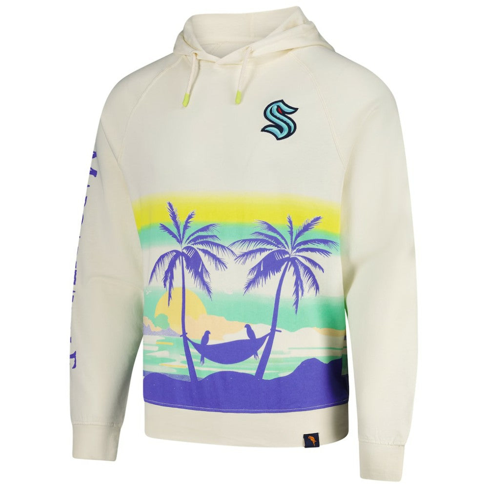 Seattle Kraken Margaritaville Island Dream Peached Pullover Hoodie - Cream Hoodies
