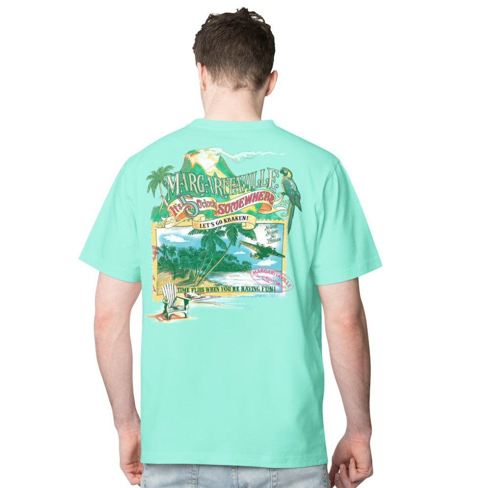 Seattle Kraken Margaritaville Time Flies T-Shirt - Light Blue T-shirts